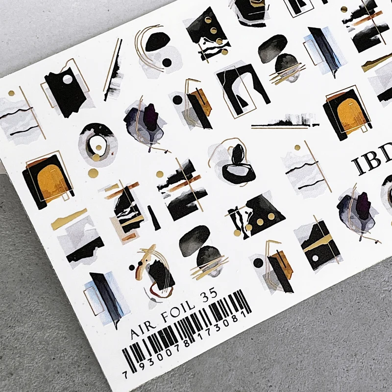 IBDI Abstract nail decals / sliders #Air foil 35
