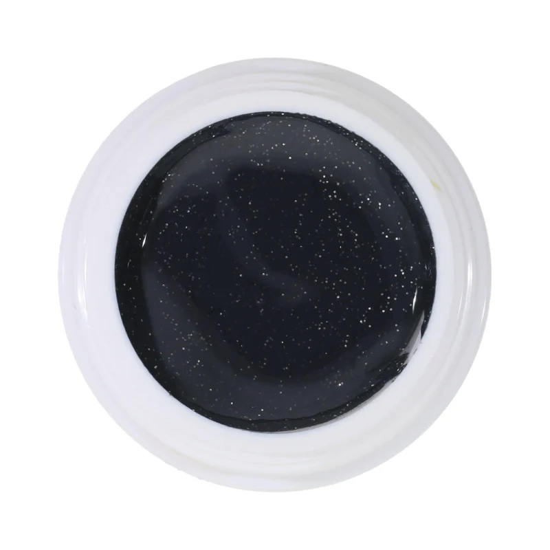 #040 Premium-GLITTER Color Gel 5ml Schwarzgrau mit Glitter