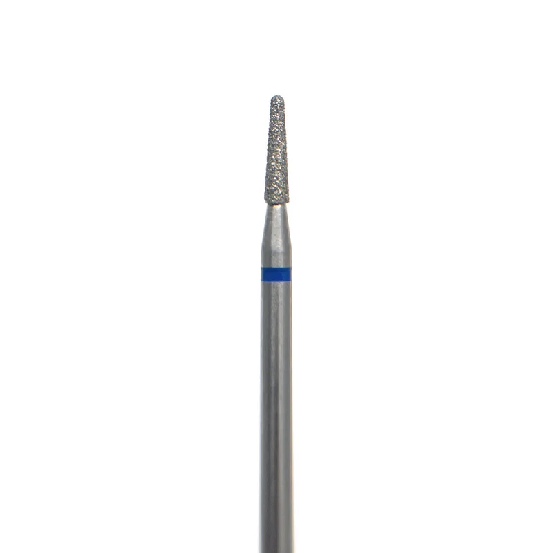 Diamond e-file nail drill bits 1.8 mm – rounded cone(soft tip), medium grit, Russian manicure nail drill bits, cuticle cutter