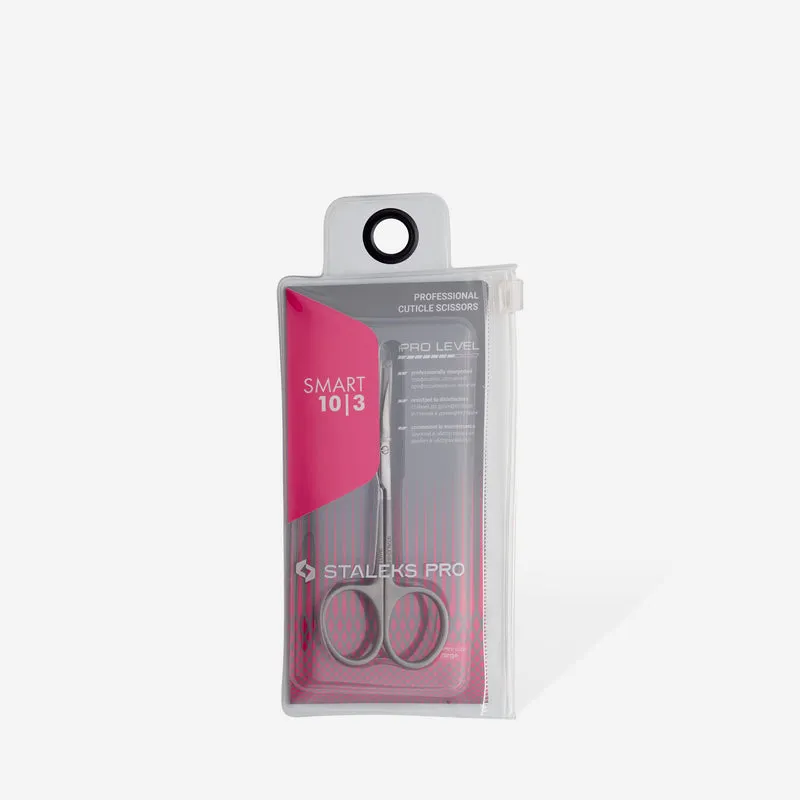 STALEKS PRO Smart 10 cuticle nail scissors, manicure nail tools, cuticle cutter SS-10-3