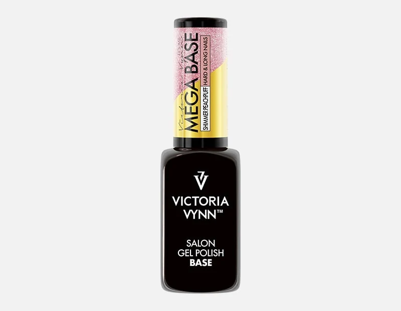 SHIMMER PEACHPUFF — Mega Base (Rubber Base coat) 8 ml VICTORIA VYNN