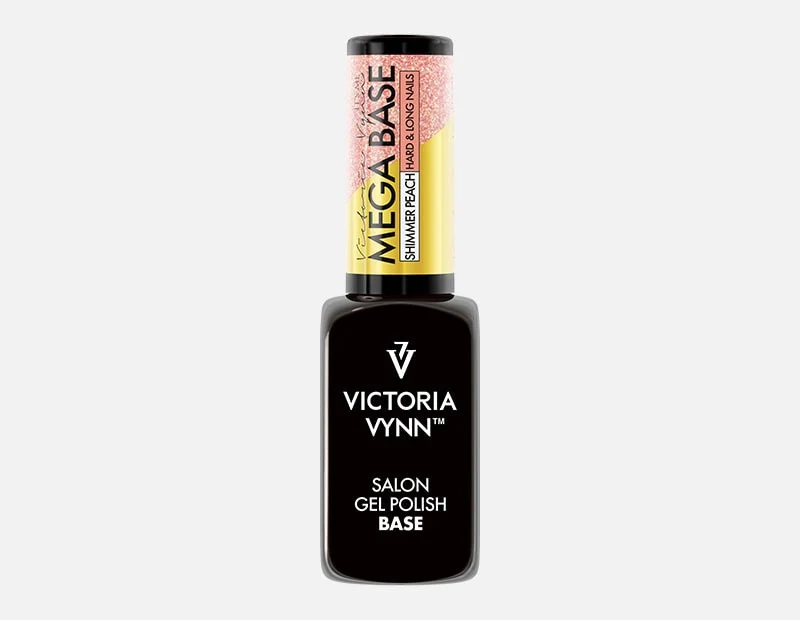 SHIMMER PEACH — Mega Base (Rubber Base coat) 8 ml VICTORIA VYNN
