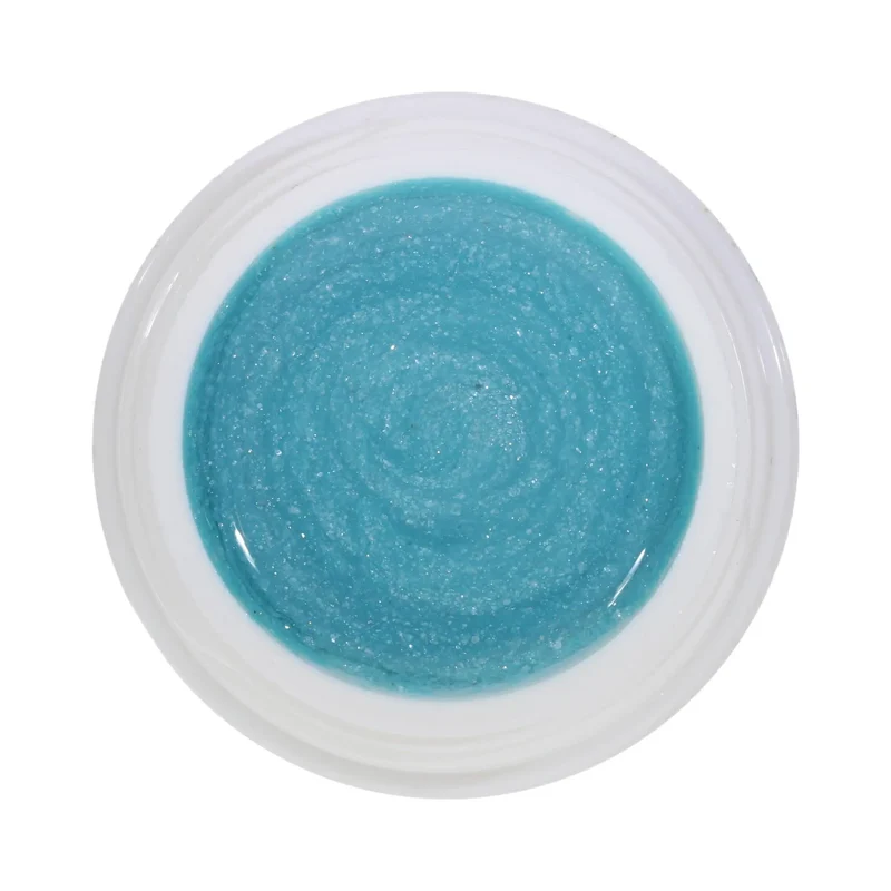 #158 Premium-EFFEKT Color Gel 5ml Blasses Blaugrün mit Silbereffekt