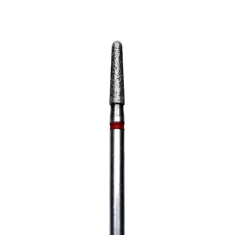 Diamond e-file nail drill bits 2.3mm – rounded cone(soft tip), soft grit, Russian manicure nail drill bits, non painful cuticle cutter