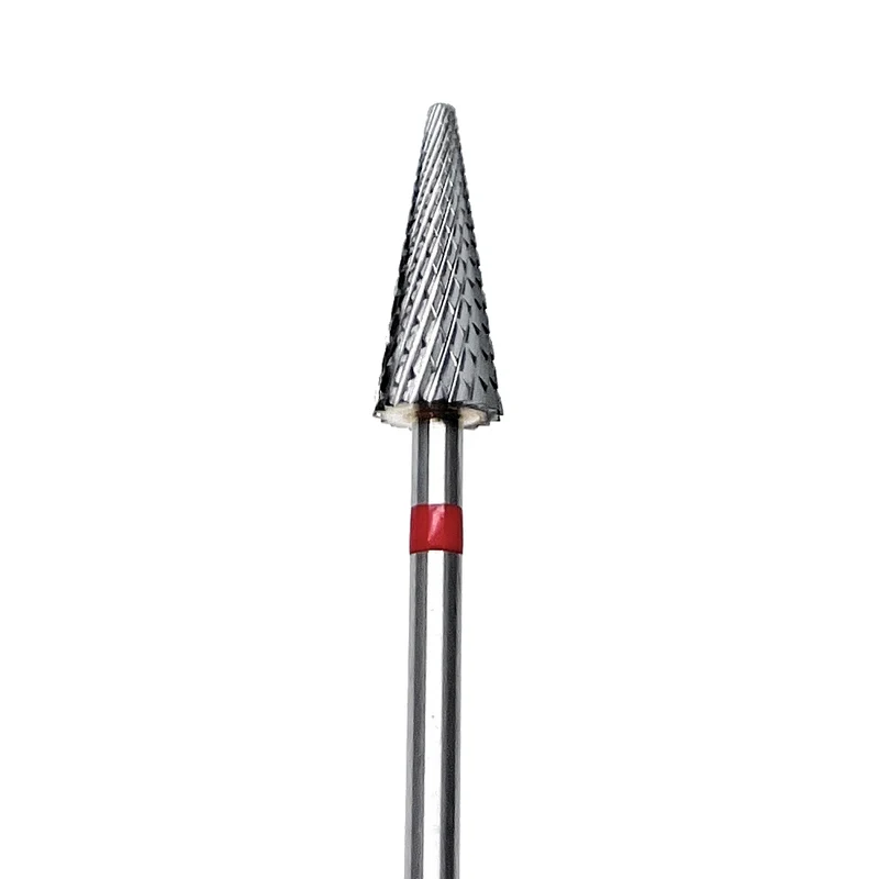 Carbide e-file nail drill bit thin tip , pointed, double cut, soft grit, Russian manicure nail drill bits for gel nail polish removal