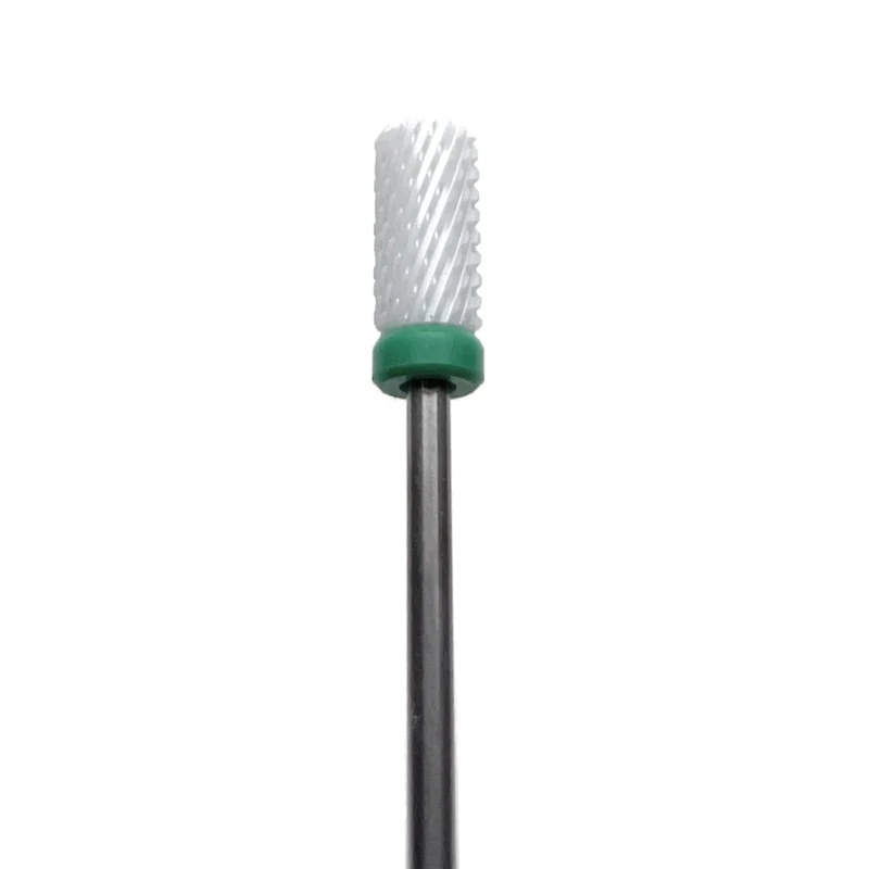 Ceramic e-file nail drill bit, Barrell double cut, coarse grit, Russian manicure nail drill bits for gel nail polish removal