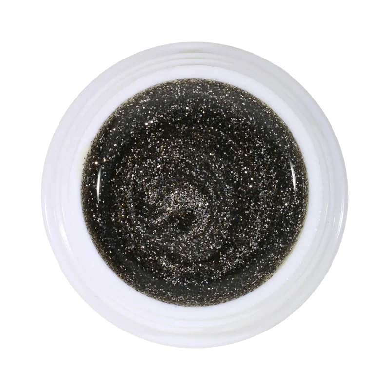 #176 Premium-GLITTER Color Gel 5ml Dunkler Bronzeton mit bronzefarbenem Glitter