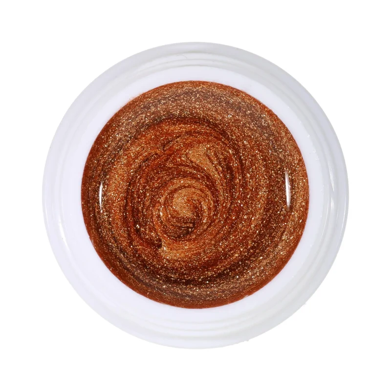 #175 Premium-GLITTER Color Gel 5ml Bronze verstärkt durch kräftige bronzefarbene Effekte