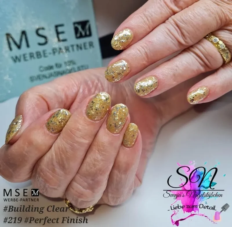#219 Premium-GLITTER Color Gel 5ml Bronze aus einem raffinierten Gemisch aus feinen und groben Glitterpartikeln