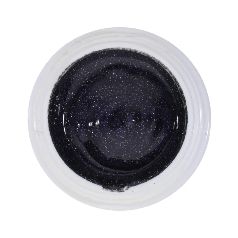#218 Premium-GLITTER Color Gel 5ml Dunkles Violett mit ausdruckstarken Holografieeffekten