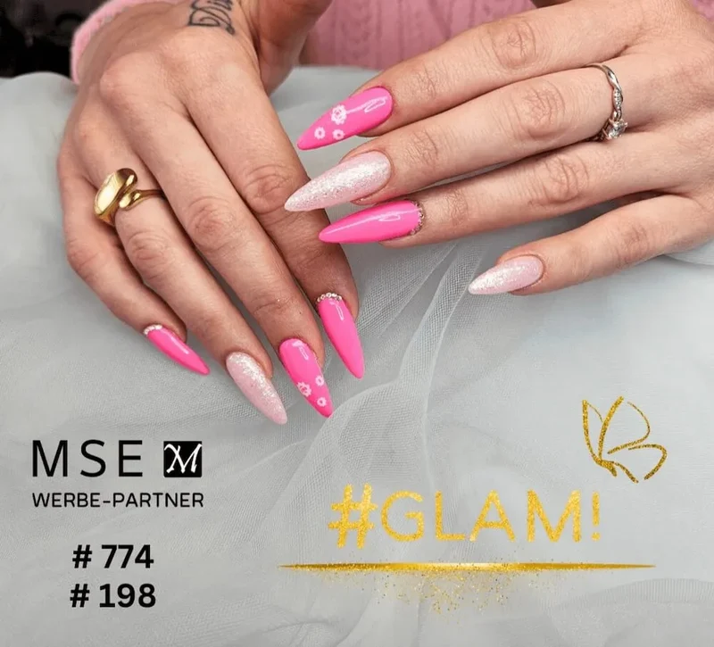 #198 Premium-EFFEKT Color Gel 5ml Helles Fliederrosa mit ausgeprägtem Silbereffekt