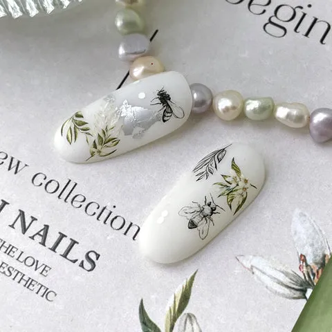 IBDI Leaf nail decals / sliders #Colorful 154