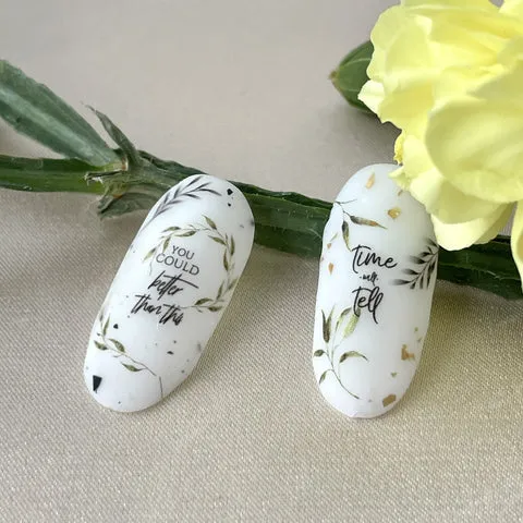 IBDI Leaf nail decals / sliders #Colorful 156