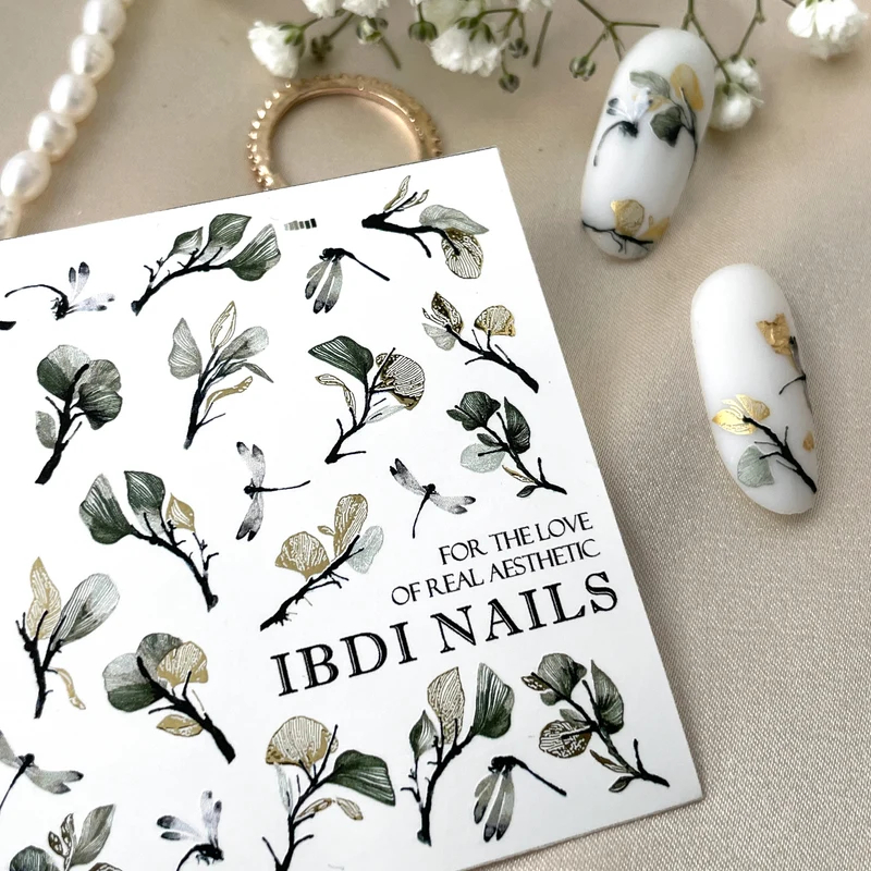 IBDI Leaf nail decals / sliders #Air foil 34