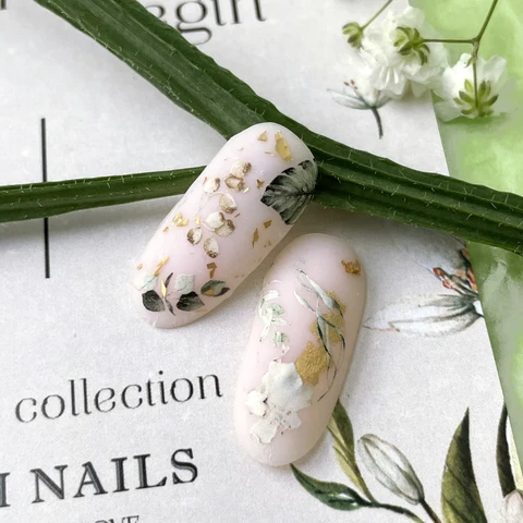 IBDI Palm ferns nail decals / sliders #Colorful 150
