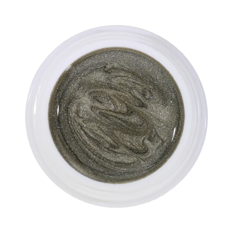 #086 Premium-EFFEKT Color Gel 5ml Metallic Silber mit goldfarbendem Unterton