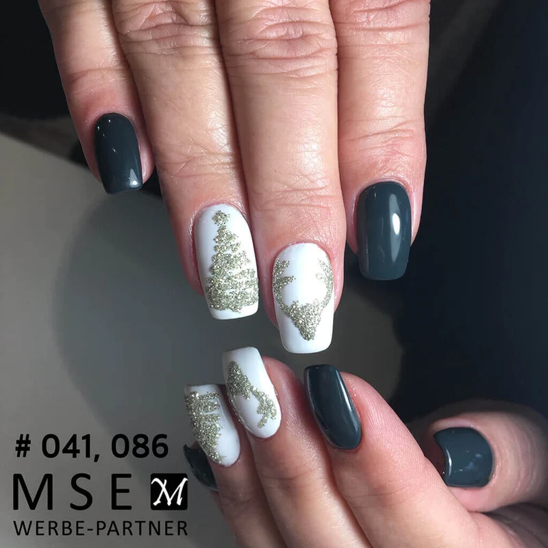 #086 Premium-EFFEKT Color Gel 5ml Metallic Silber mit goldfarbendem Unterton