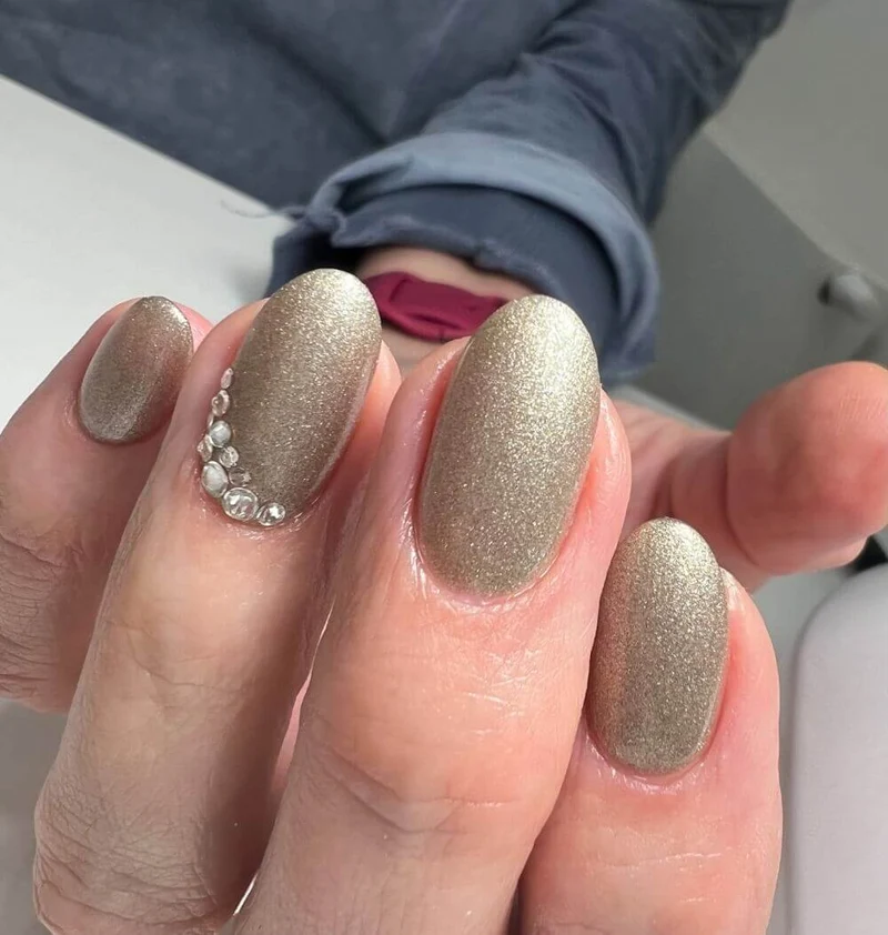 #086 Premium-EFFEKT Color Gel 5ml Metallic Silber mit goldfarbendem Unterton