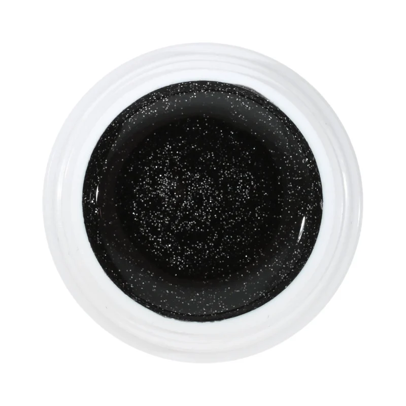 #085 Premium-EFFEKT Color Gel 5ml Schwarz mit ausgeprägtem Silberglitter