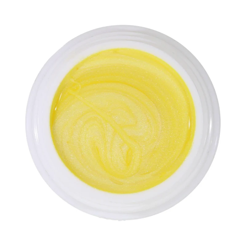 #032 Premium-EFFEKT Color Gel 5ml Gelb mit silbernem Perleffekt