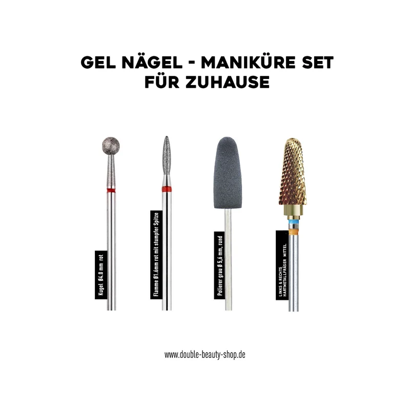 Gel Nägel - Maniküre Bits Set für Zuhause