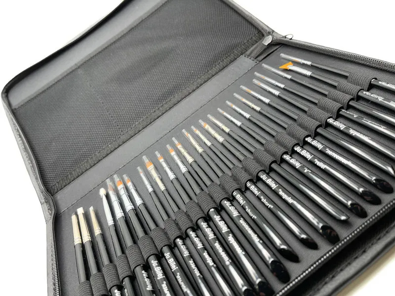 Roubloff Ju.Bilej 25 pcs full nail art brush kit with case