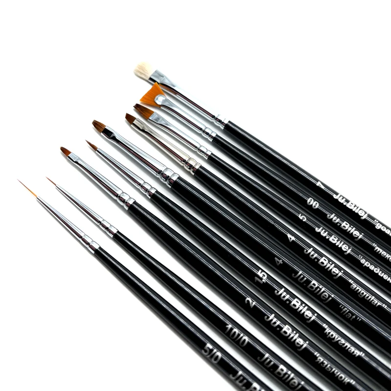 Roubloff Ju.Bilej 9 pcs nail art brush kit