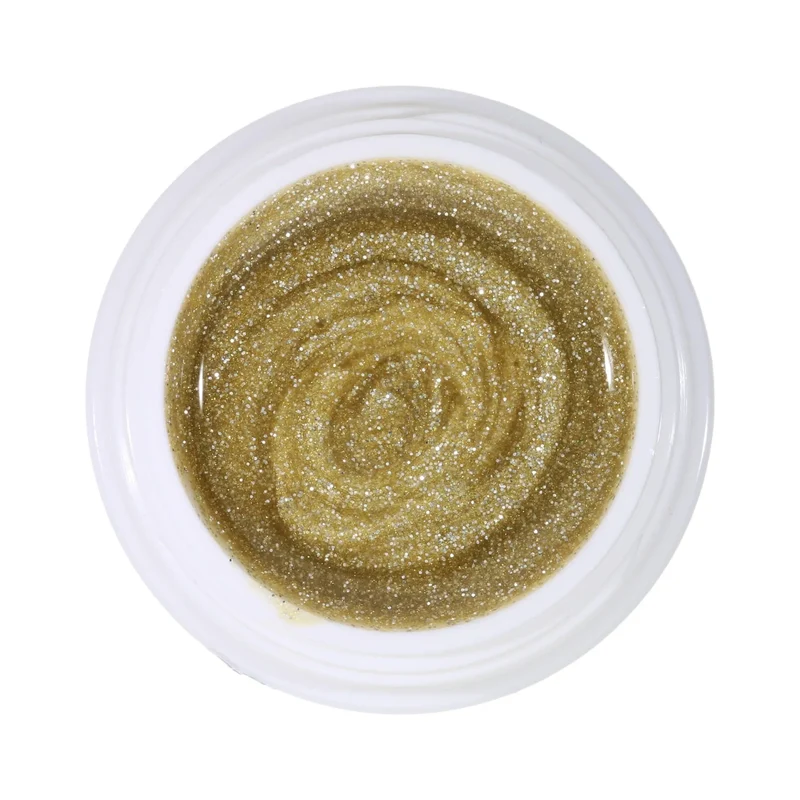 #172 Premium-GLITTER Color Gel 5ml Gold mit kräftigem Silberglitter