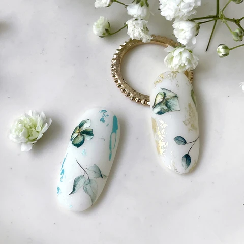 IBDI Flower nail decals / sliders #Colorful 148