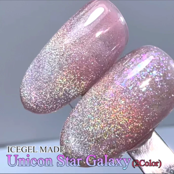 ICEGEL Unicorn gel polish 2 bottles