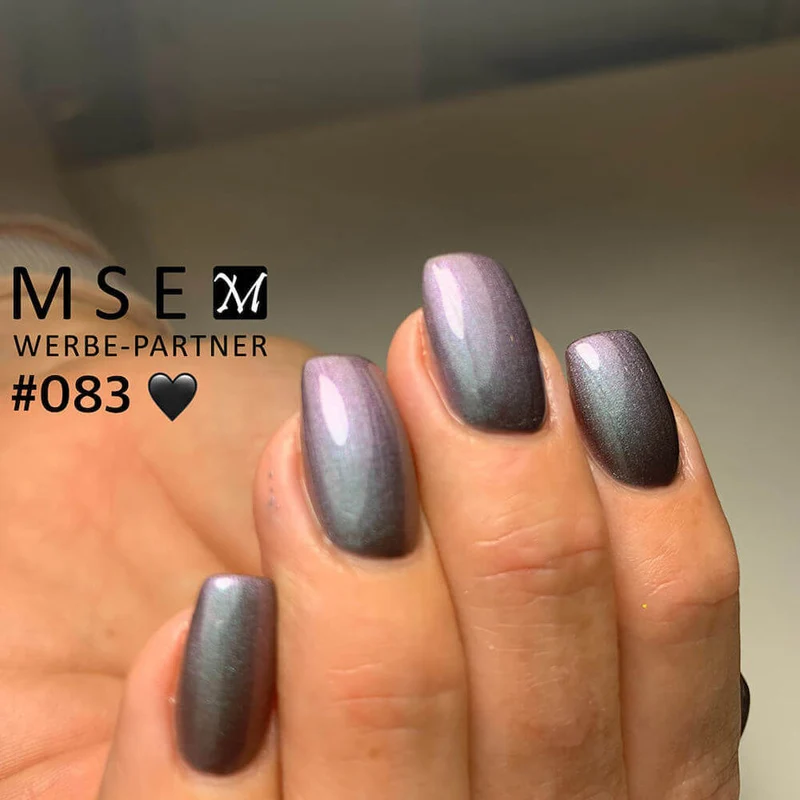 #083 Premium-EFFEKT Color Gel 5ml Schwarz mit rosa/grün changierendem Perleffekt