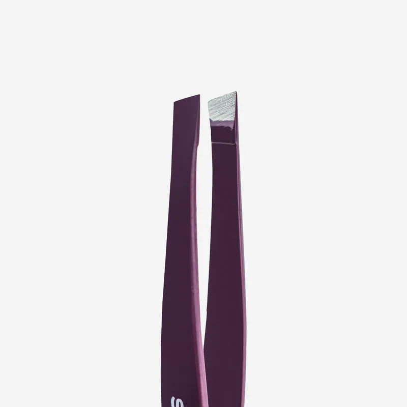 STALEKS PRO Expert 11 type 3 PURPLE lash and brow tweezers or manicure nail tool TE-11/3v