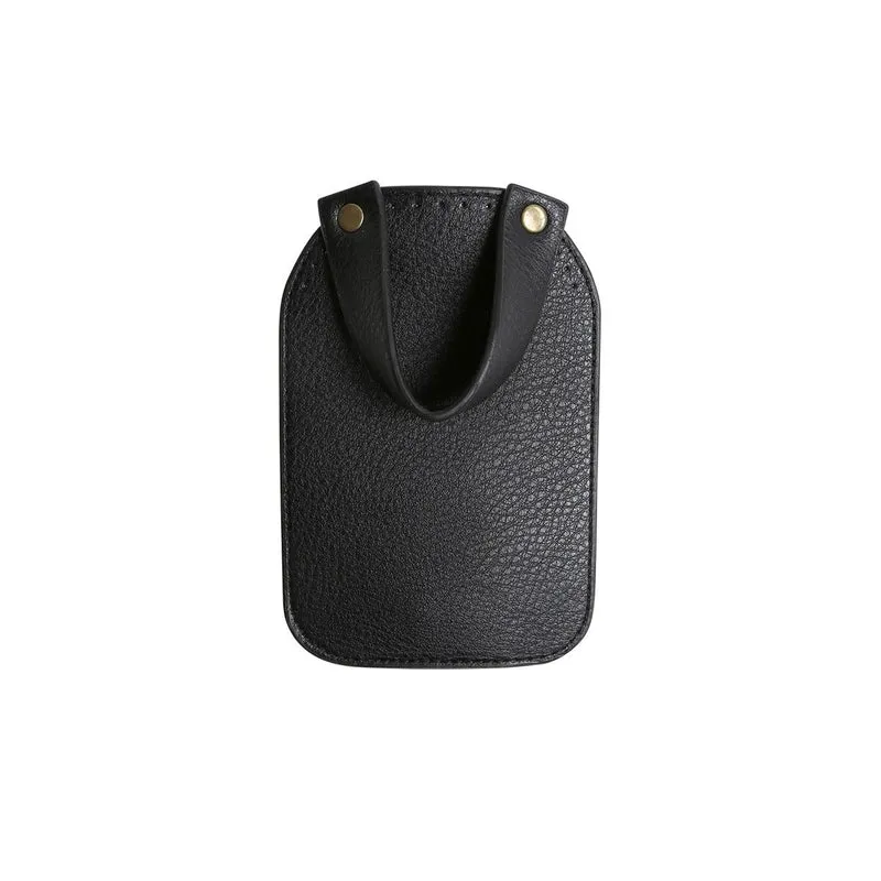 Taschenklappe mit Magnetknopf - Schwarz/Bronze