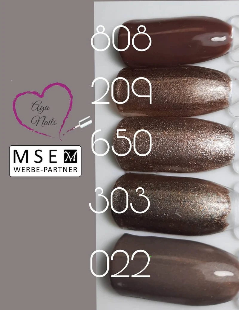 #022 Premium-EFFEKT Color Gel 5ml Elegantes Graubraun mit gold/grünem Perlglanz