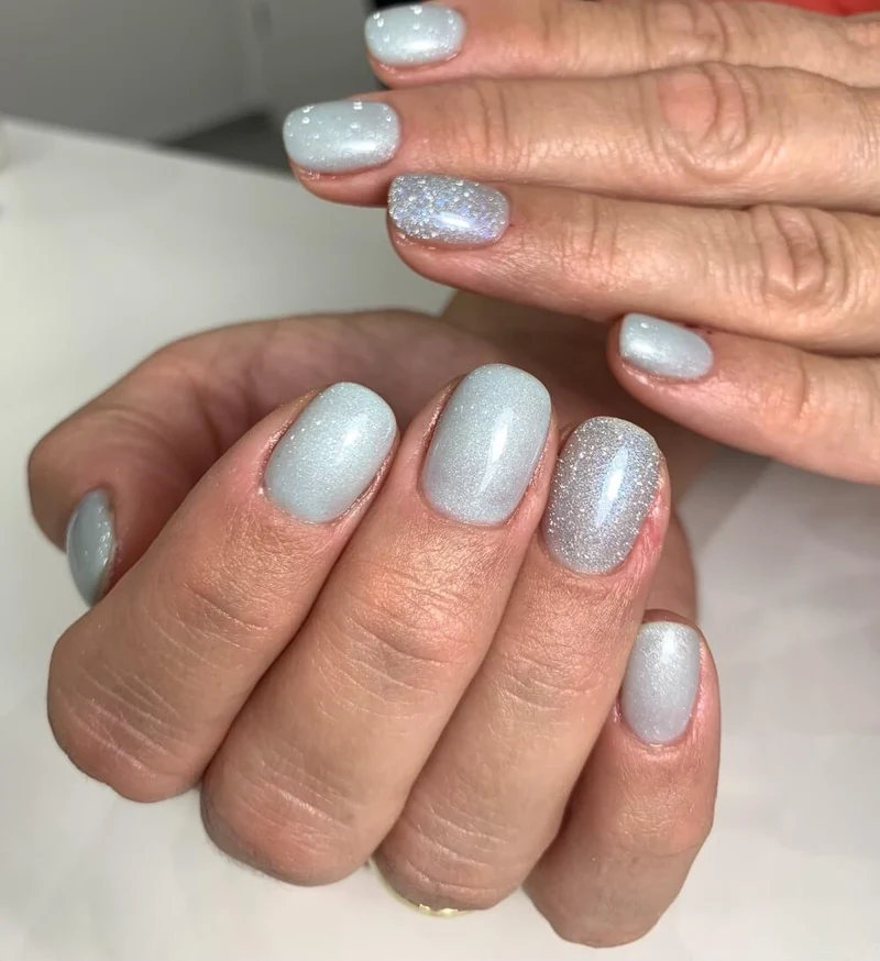 #014 Premium-EFFEKT Color Gel 5ml Mintgrün mit feinem Silberperlglanz
