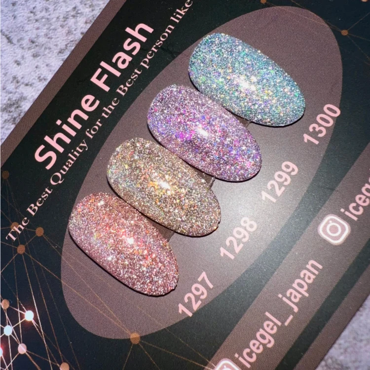 ICEGEL Shine flash gel polish 1297-1300