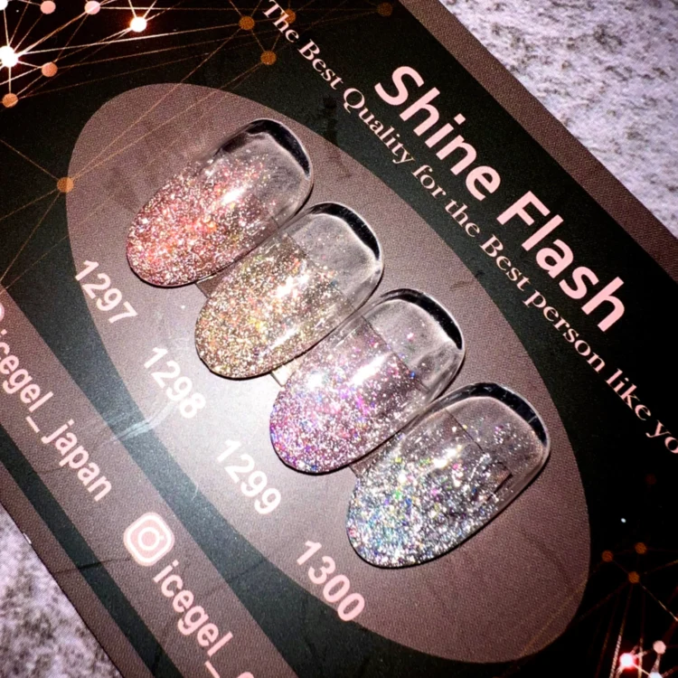 ICEGEL Shine flash gel polish 1297-1300