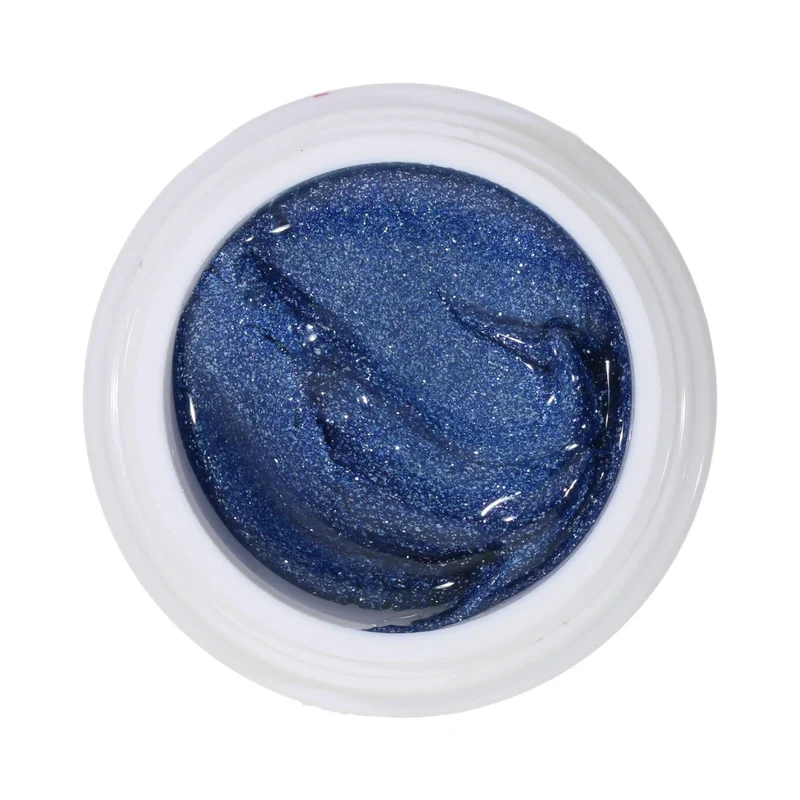 #009 Premium-EFFEKT Color Gel 5ml Jeansblau mit silbernem Perlglanz