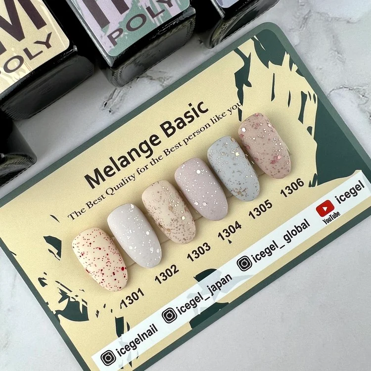 ICEGEL Melange Basic gel polish 1301-1306