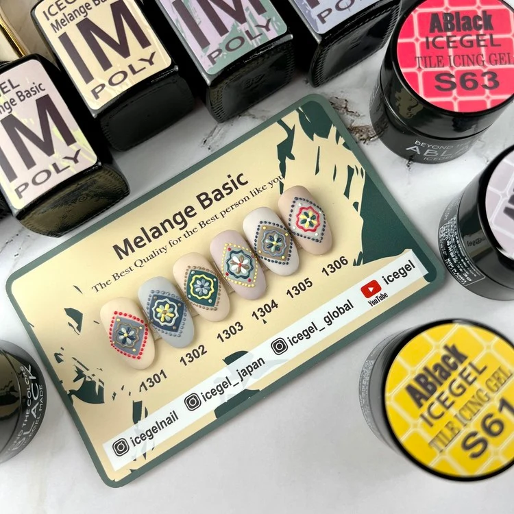 ICEGEL Melange Basic gel polish 1301-1306