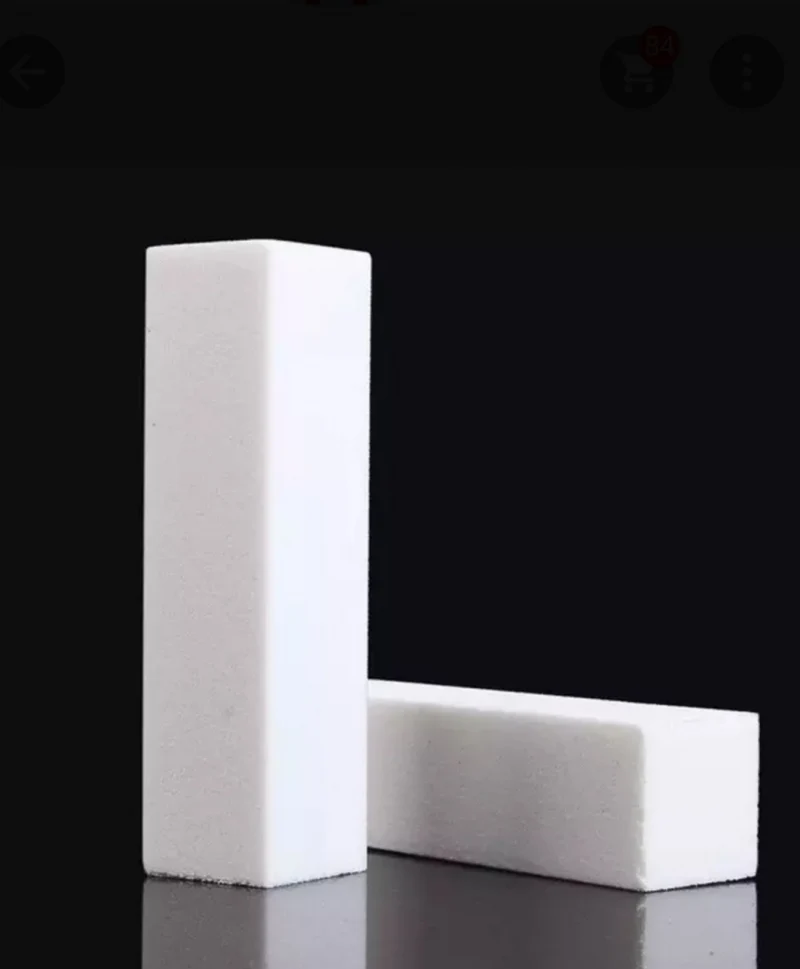 Weiche Buffer/Schleifblock weiß