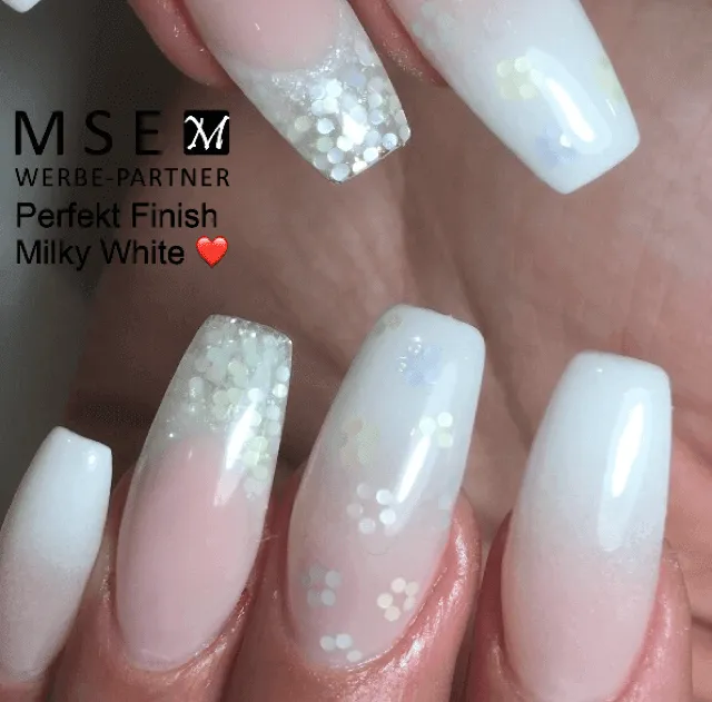 MSE Perfect FINISH Hochglanz Gel milky white 15ml Non Sticky