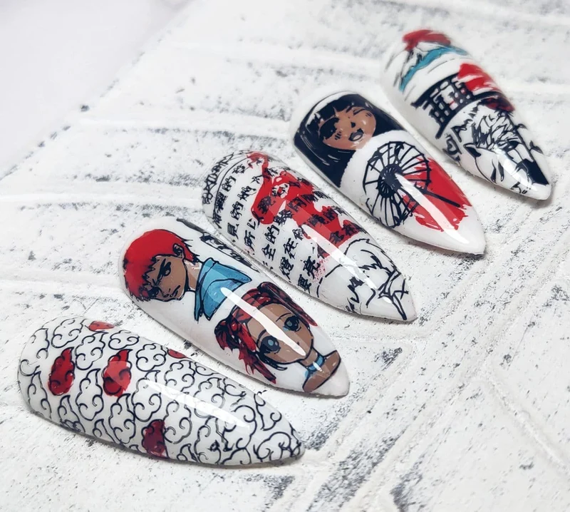 Swanky Stamping anime nail stamping plates 107