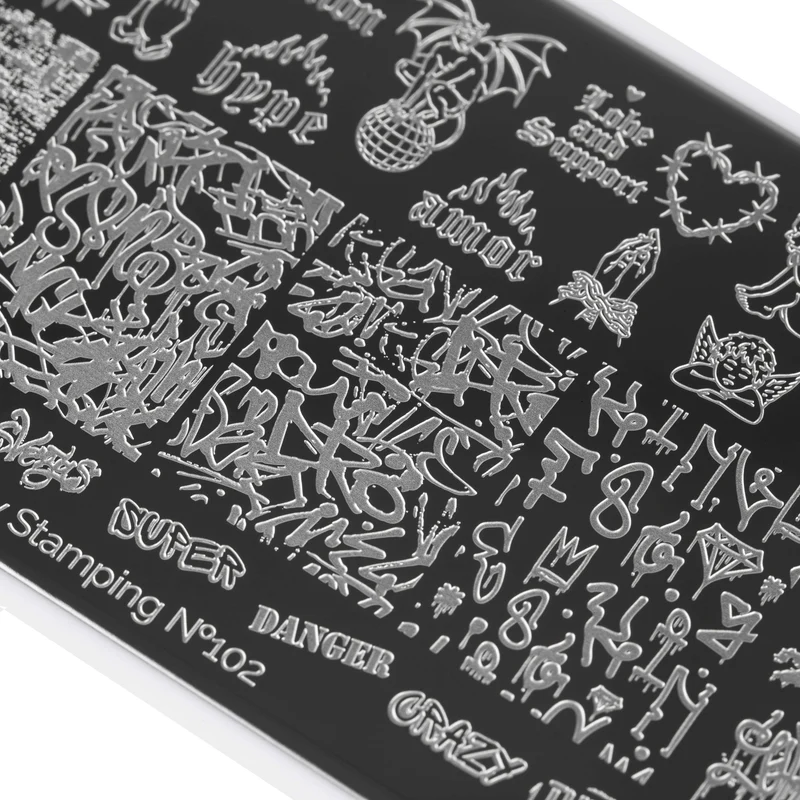 Swanky Stamping Angel nail stamping plates 102