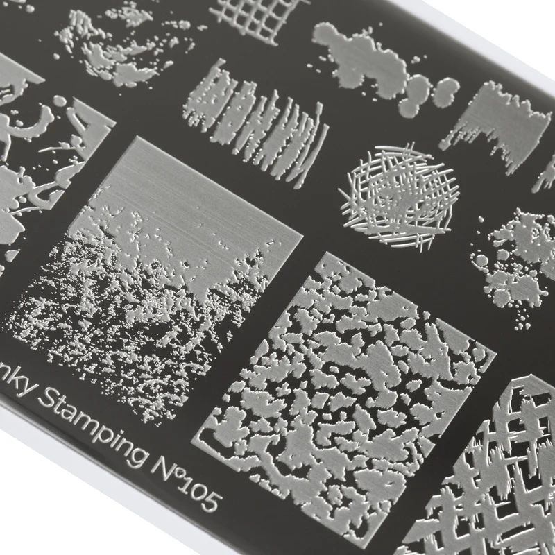 Swanky Stamping Abstract pattern nail stamping plates 105