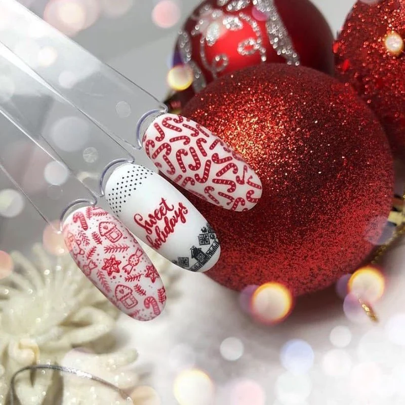 Swanky Stamping Snowflake. Holiday, Christmas nail stamping plates 091