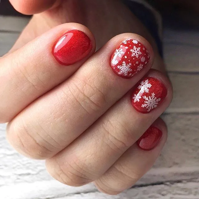 Swanky Stamping Snowflake. Christmas nail stamping plates 054