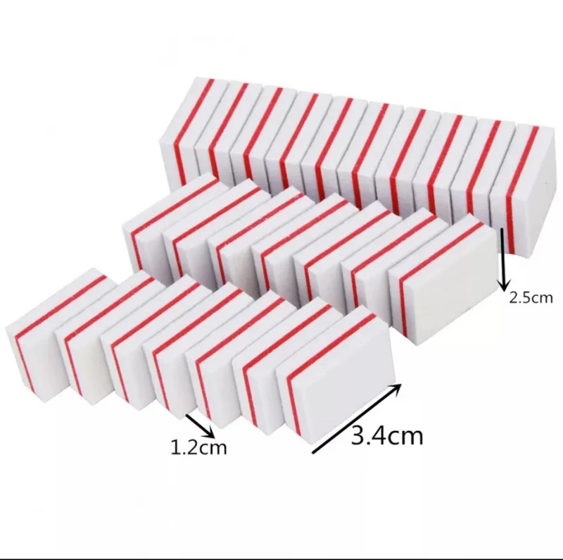 Mini Buffer 100/180 in verschiedenen Farben (3,5cm x 2,5cm)
