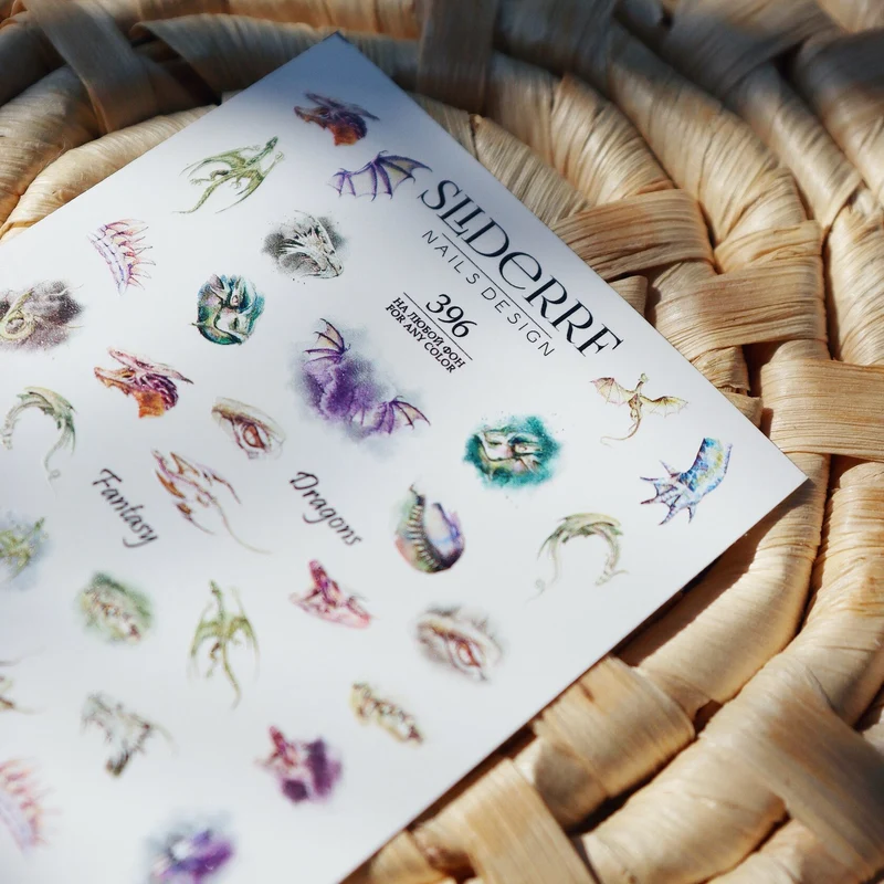Slider.RF Dragon nail decals / sliders 396