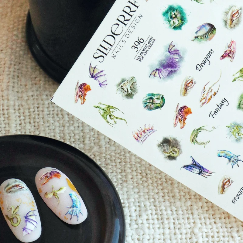 Slider.RF Dragon nail decals / sliders 396